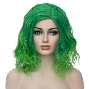 Curly Bob Wavy Wig Halloween